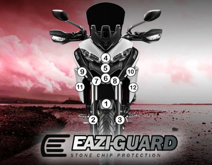 Eazi-Guard Paint Protection Film for Ducati Multistrada 950, gloss