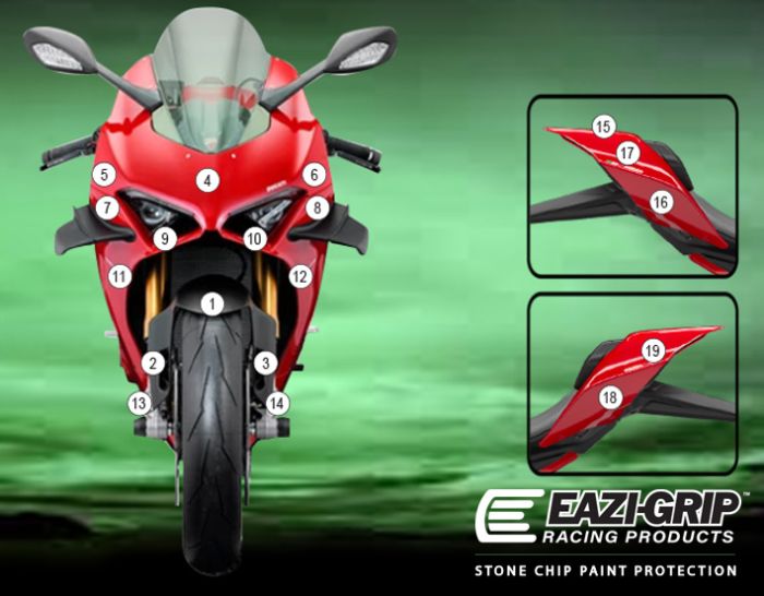 Eazi-Guard Paint Protection Film for Ducati Panigale V4 2020 - 2022, gloss or matte