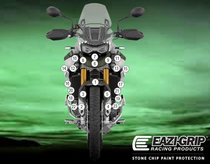 Eazi-Guard Paint Protection Film for Triumph Tiger 900 Rally Pro gloss or matte