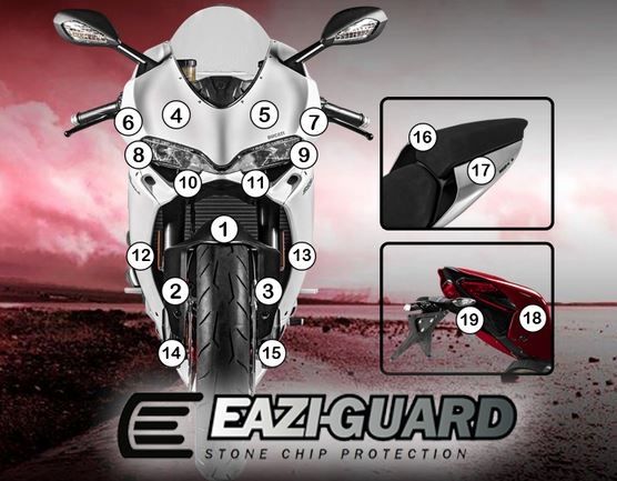 Eazi-Guard Paint Protection Film for Ducati Panigale 959, matte