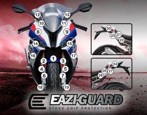 Eazi-Guard Paint Protection Film for BMW S1000RR, gloss or matte