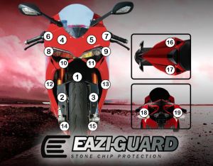 Eazi-Guard Paint Protection Film for Ducati Panigale 899 1199, gloss or matte