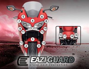 Eazi-Guard Paint Protection Film for Honda VFR800 2014 - 2017, gloss