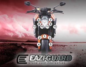 Eazi-Guard Paint Protection Film for KTM 1290 Super Duke R 2014 - 2016