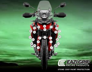 Eazi-Guard Paint Protection Film for Triumph Tiger 900 GT 850 Sport, gloss