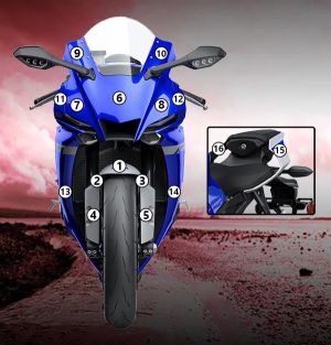 Eazi-Guard Paint Protection Film for Yamaha YZF-R1 2020, gloss or matte