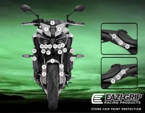 Eazi-Guard Paint Protection Film for Yamaha MT-10 2020 - 2021, gloss or matte
