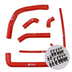 Eazi-Grip Silicone Hose and Clip Kit for Ducati 899 959 1199 1299 Panigale, red