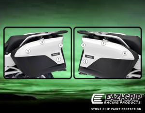 Eazi-Guard Pannier Protection Film for BMW R1200RT R1250RT K1600GT, gloss or matte