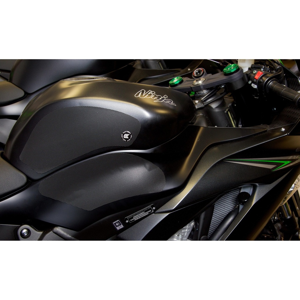 [EVO408BL] Eazi-Grip EVO Tank Grips for Kawasaki Ninja ZX-6R (636), clear or black (Black) - image 1
