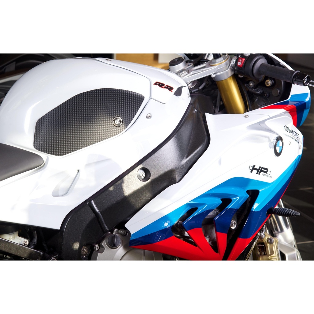 [EVO105BL] Eazi-Grip EVO Tank Grips for BMW S1000RR HP4 S1000R, clear or black (Black) - image 1