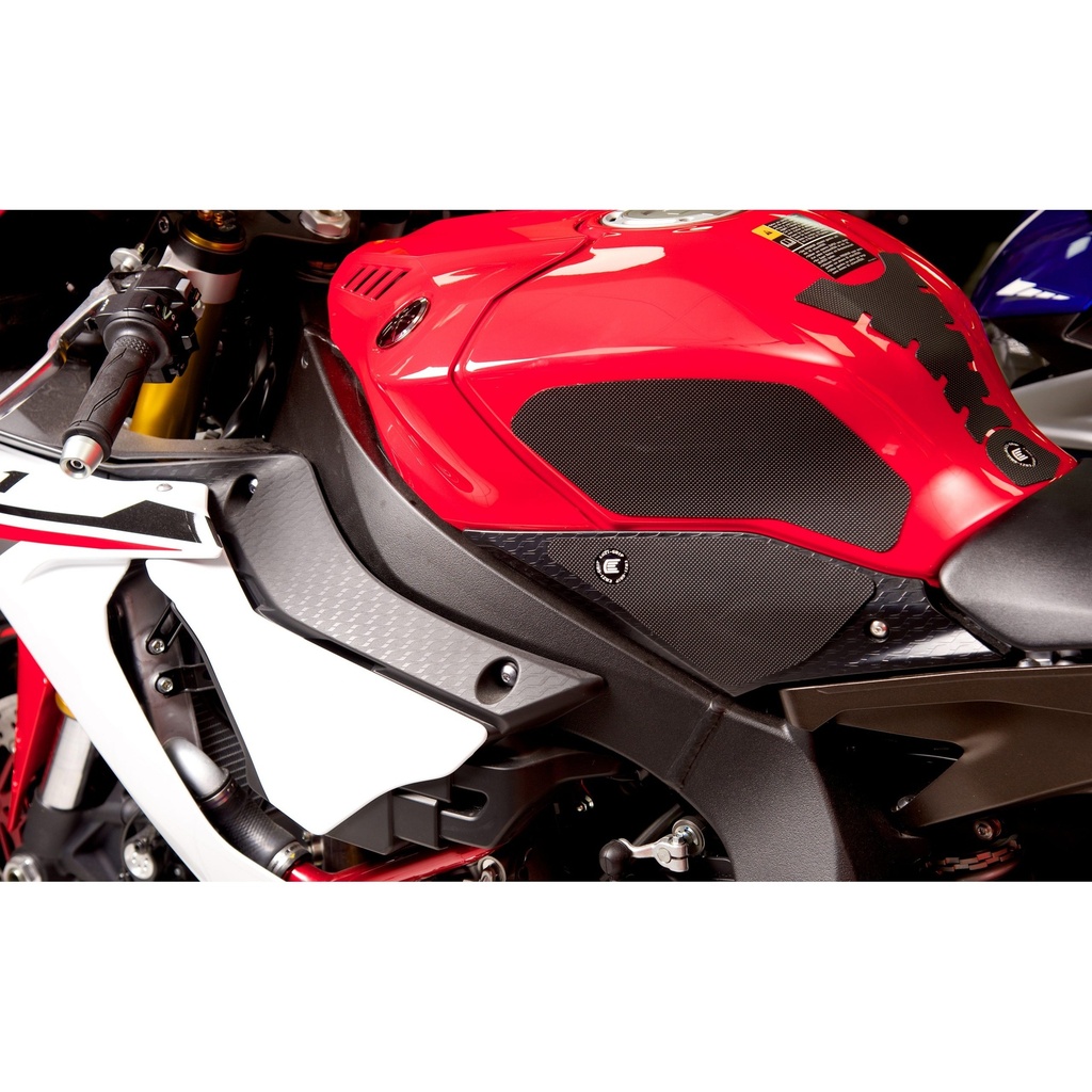 [EVO919BL] Eazi-Grip EVO Tank Grips for Yamaha YZF-R1 2015 - 2019, clear or black (Black) - image 1
