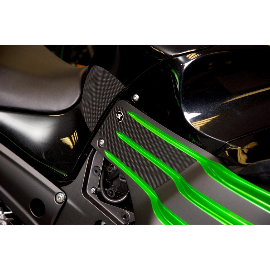 [EVO421BL] Eazi-Grip EVO Tank Grips for Kawasaki Ninja ZX-14R, clear or black (Black) - image 1