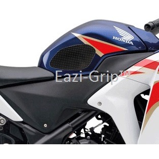 [PRO300BL] Eazi-Grip PRO Tank Grips for Honda CBR250R 2011 - 2013, clear or black (Black) - image 1
