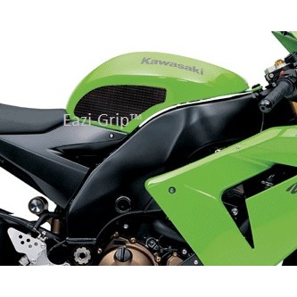 [PRO409BL] Eazi-Grip PRO Tank Grips for Kawasaki Ninja ZX-10R 2004 - 2007, clear or black (Black) - image 1