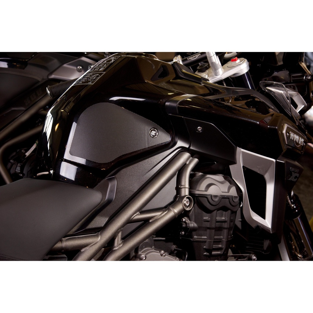 [PRO809BL] Eazi-Grip PRO Tank Grips Triumph Tiger Explorer 1200, clear or black (Black) - image 1
