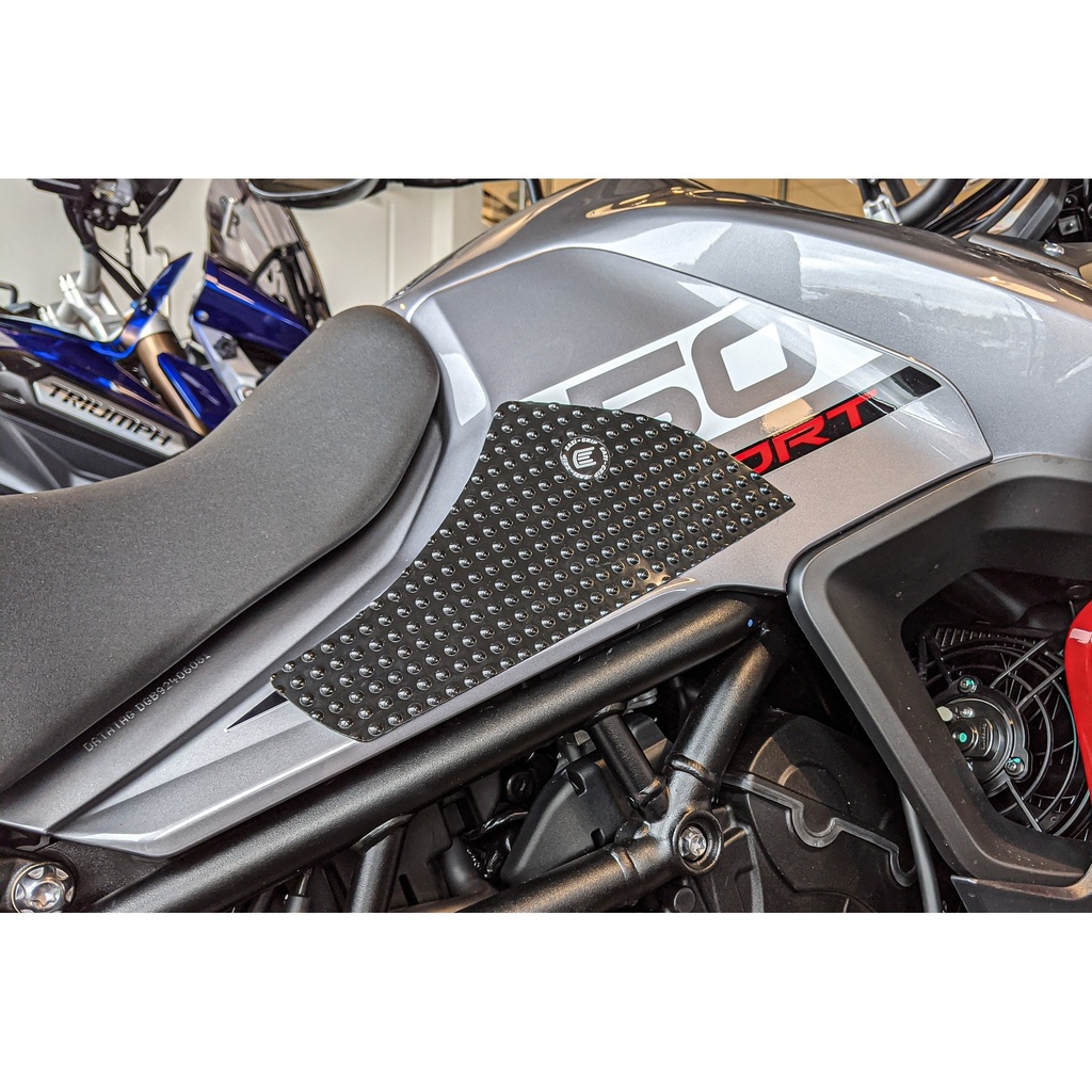 [EVO820BL] Eazi-Grip EVO Tank Grips for Triumph Tiger 900 850 Sport, clear or black (Black) - image 1