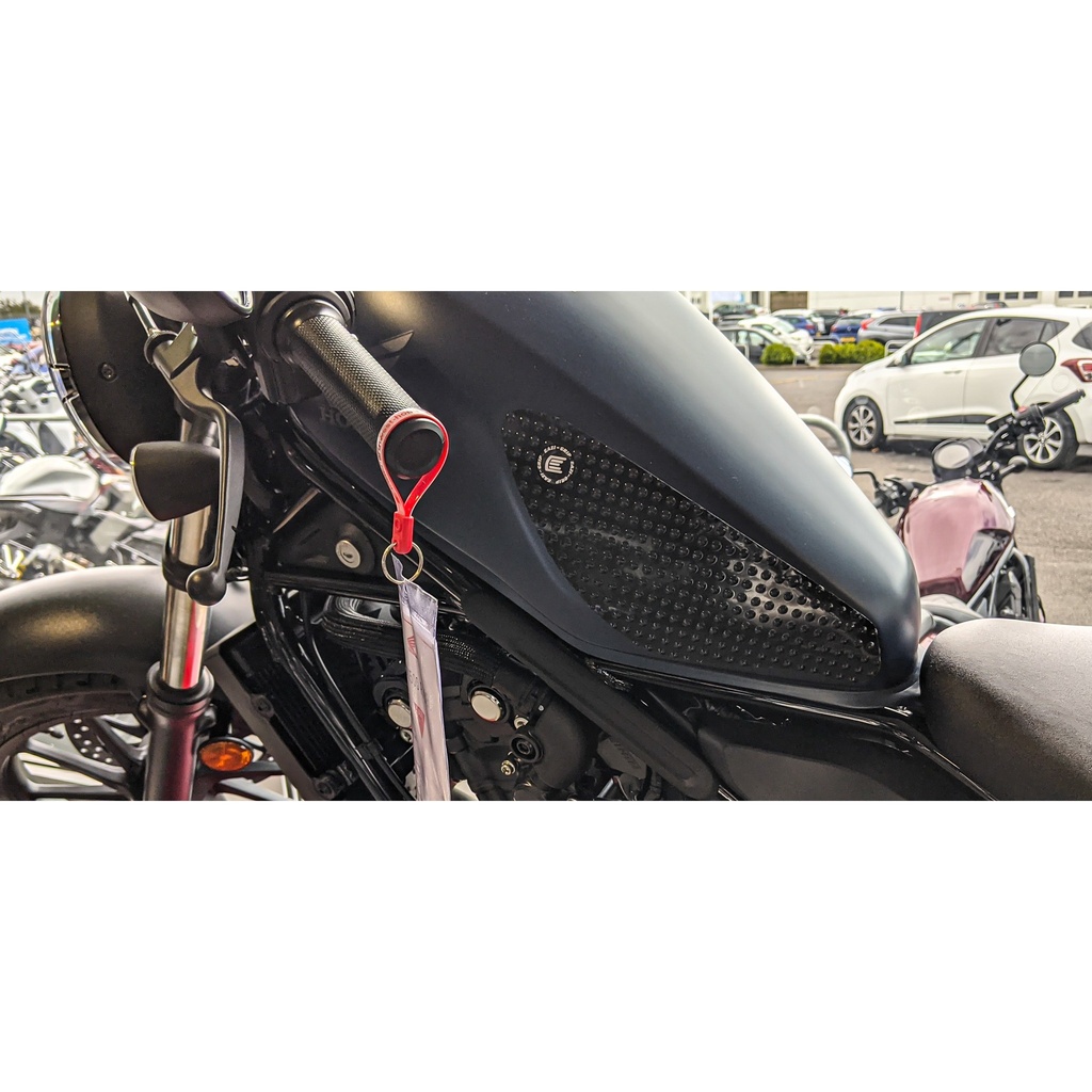 [EVO352BL] Eazi-Grip EVO Tank Grips for Honda CMX500 Rebel, clear or black (Black) - image 1