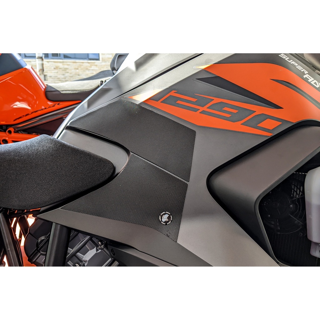 [PRO518BL] Eazi-Grip PRO Tank Grips for KTM 1290 Adventure S / R, clear or black (Black) - image 1