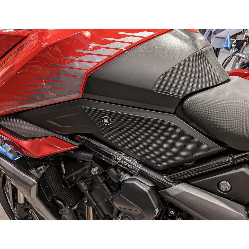 [EVO822BL] Eazi-Grip EVO Tank Grips for Triumph Tiger Sport 660, clear or black (Black) - image 1