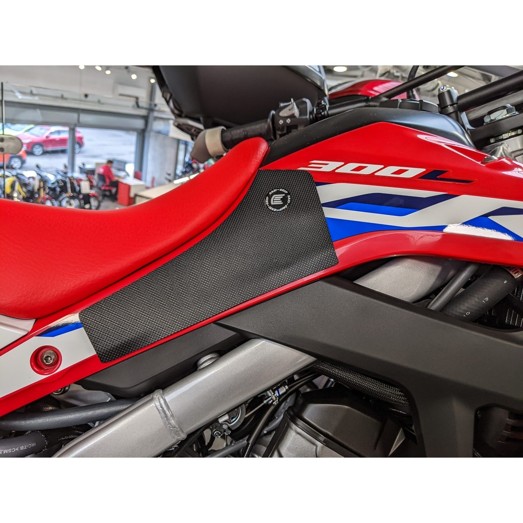 [EVO357BL] Eazi-Grip EVO Tank Grips for Honda CRF300L, clear or black (Black) - image 1
