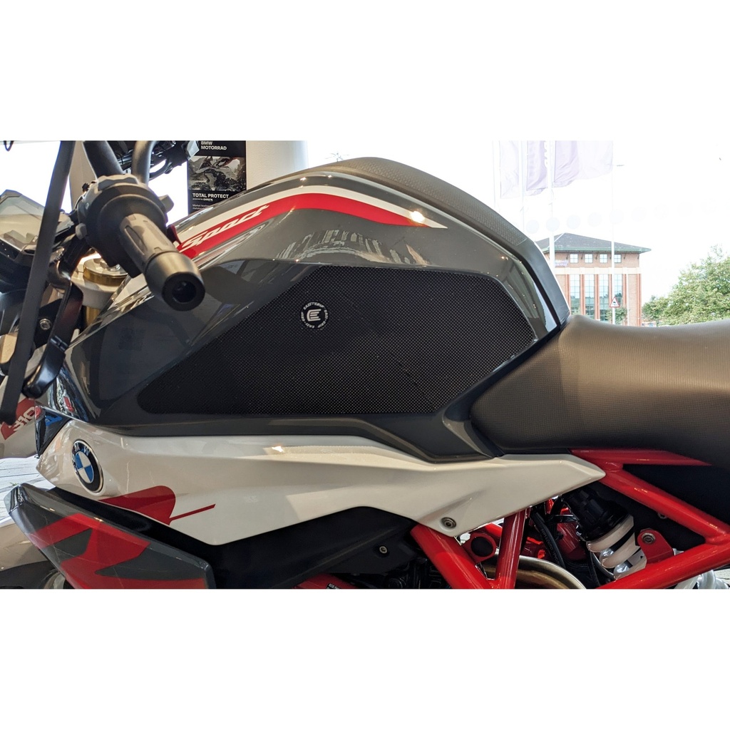 [EVO137BL] Eazi-Grip EVO Tank Grips for BMW G310 R 2021, clear or black (Black) - image 1