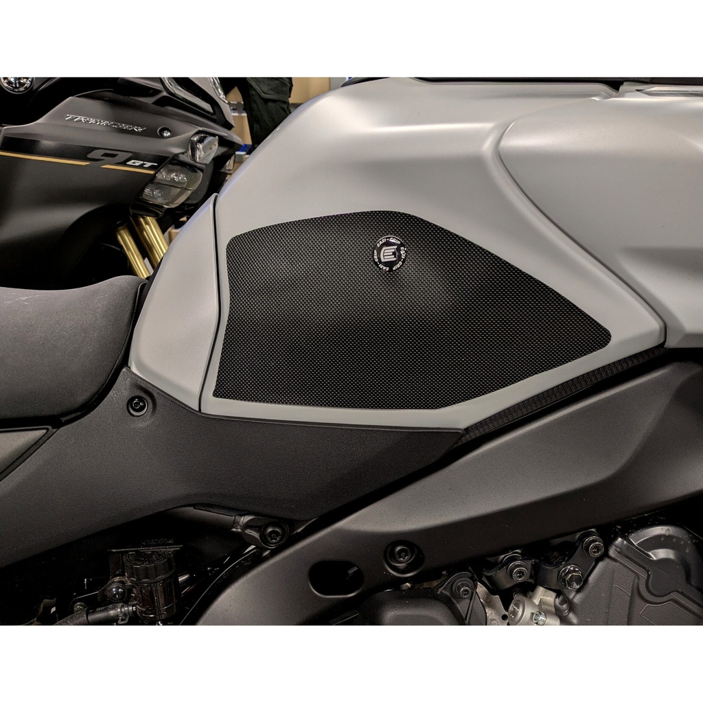 [PRO958BL] Eazi-Grip PRO Tank Grips for Yamaha Tracer 9 GT, clear or black (Black) - image 1