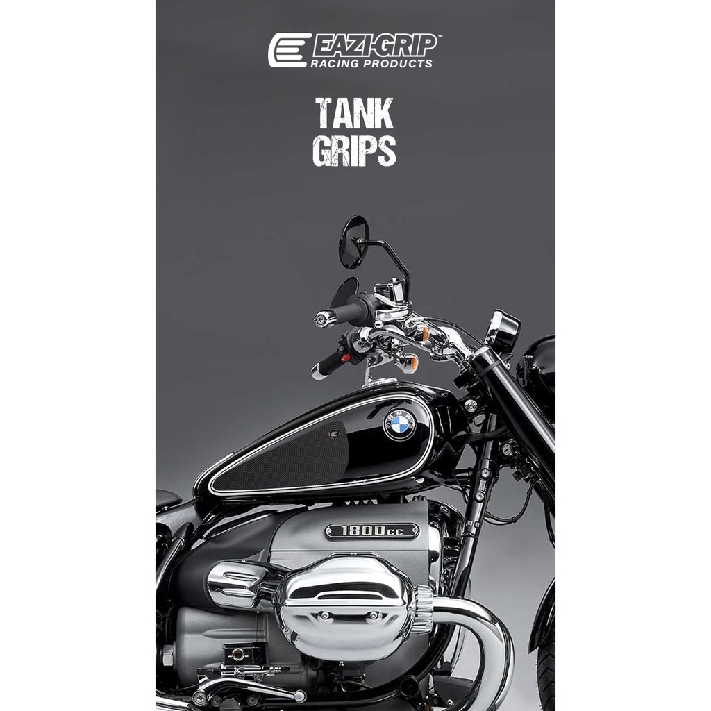 [EVO148BL] Eazi-Grip EVO Tank Grips for BMW R 18, clear or black (Black) - image 1