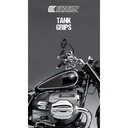 [PRO148BL] Eazi-Grip PRO Tank Grips for BMW R 18, clear or black (Black) - image 1