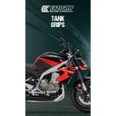 [PRO013BL] Eazi-Grip PRO Tank Grips for Aprilia Tuono 457, clear or black (Black) - image 1