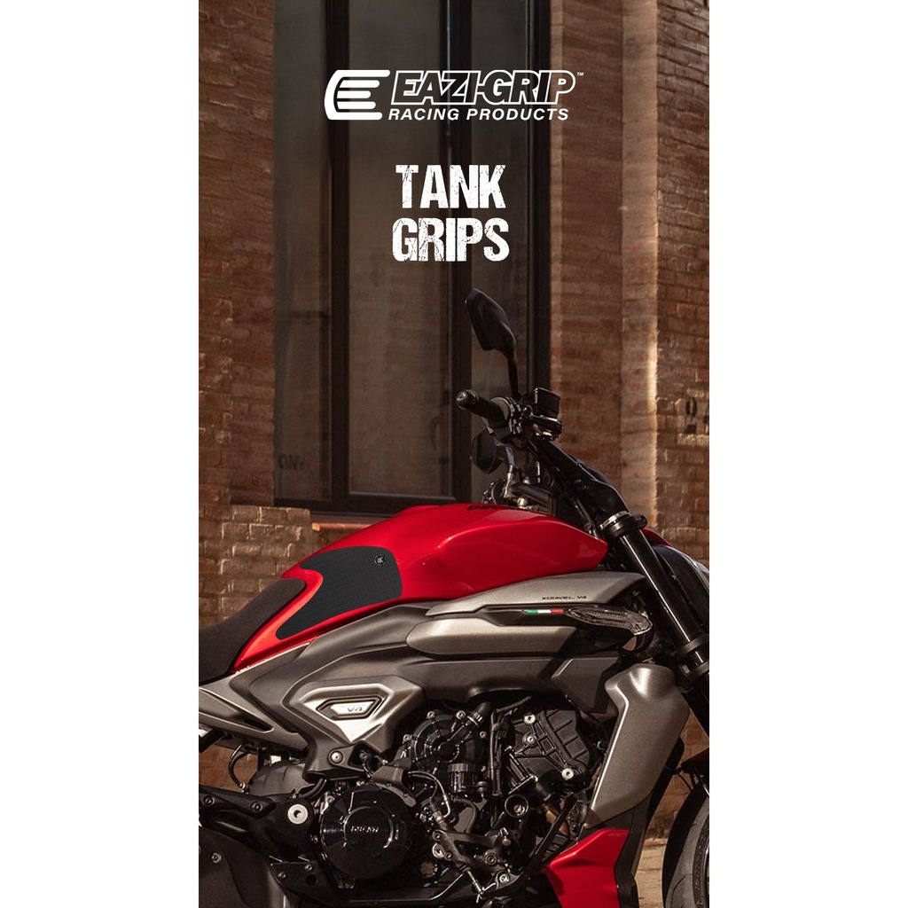 [PRO247BL] Eazi-Grip PRO Tank Grips for Ducati XDiavel V4, clear or black (Black) - image 1