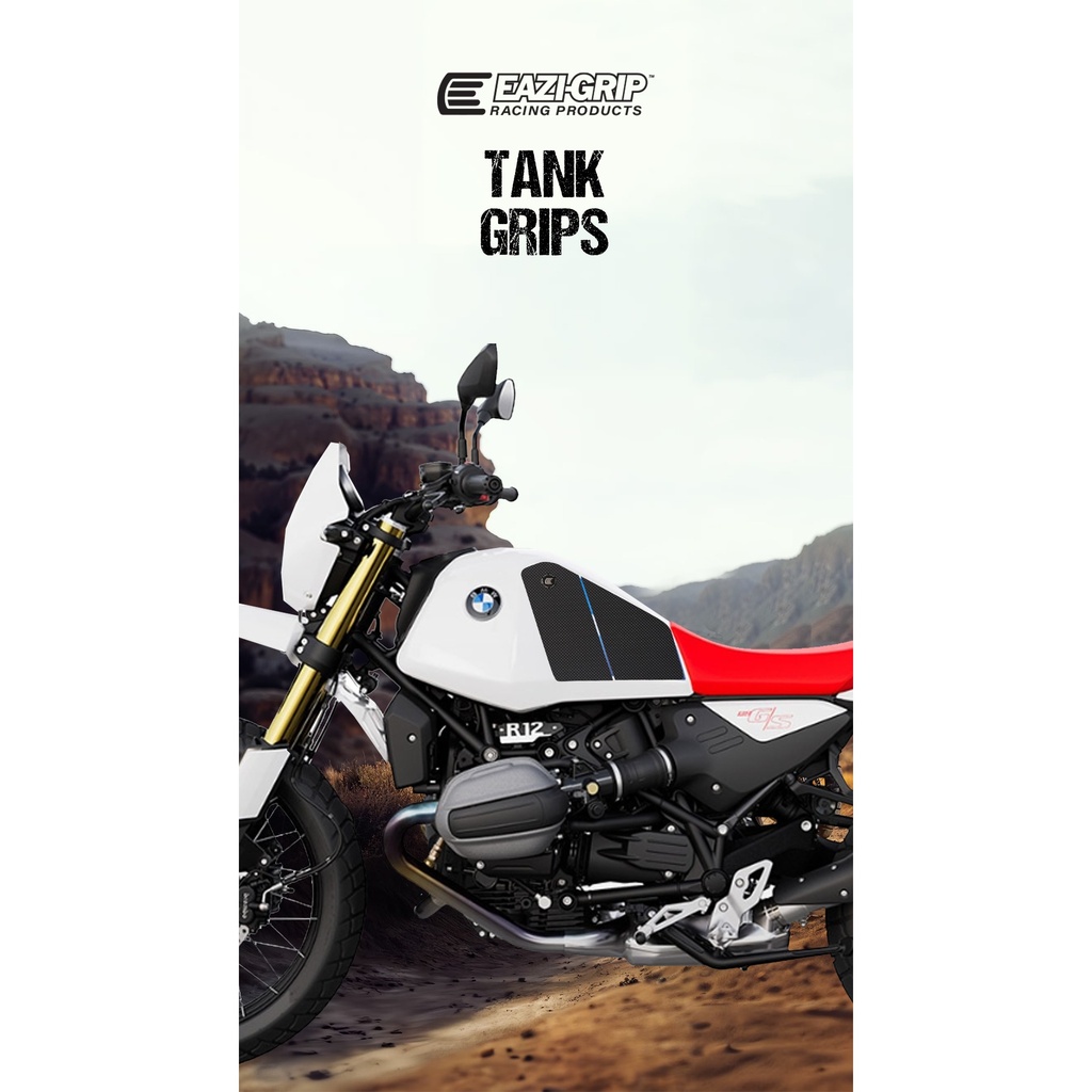 [EVO149BL] Eazi-Grip EVO Tank Grips for BMW R 12 G/S, clear or black (Black) - image 1