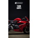[PROQJM001BL] Eazi-Grip PRO Tank Grips for QJMOTOR SRK 800 RR, clear or black (Black) - image 1