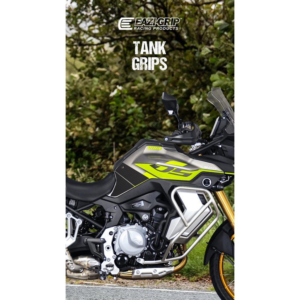 [EVOVOG001BL] Eazi-Grip EVO Tank Grips for VOGE DS900X, clear or black (Black) - image 1