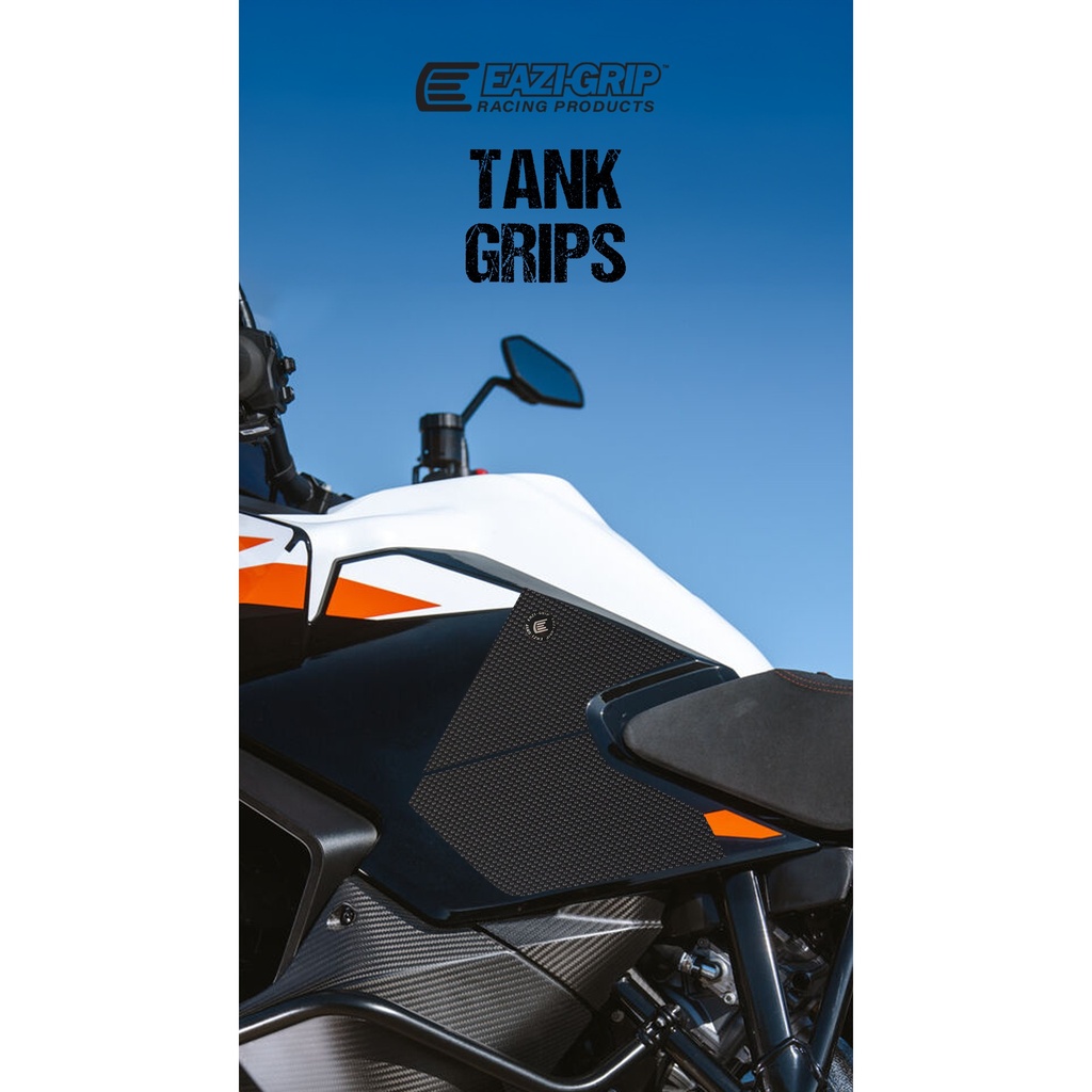 [EVO540BL] Eazi-Grip EVO Tank Grips for KTM 1390 Super Adventure, clear or black (Black) - image 1