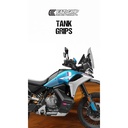 [PROCF008BL] Eazi-Grip PRO Tank Grips for CFMOTO 800 1000 MT-X, clear or black (Black) - image 1