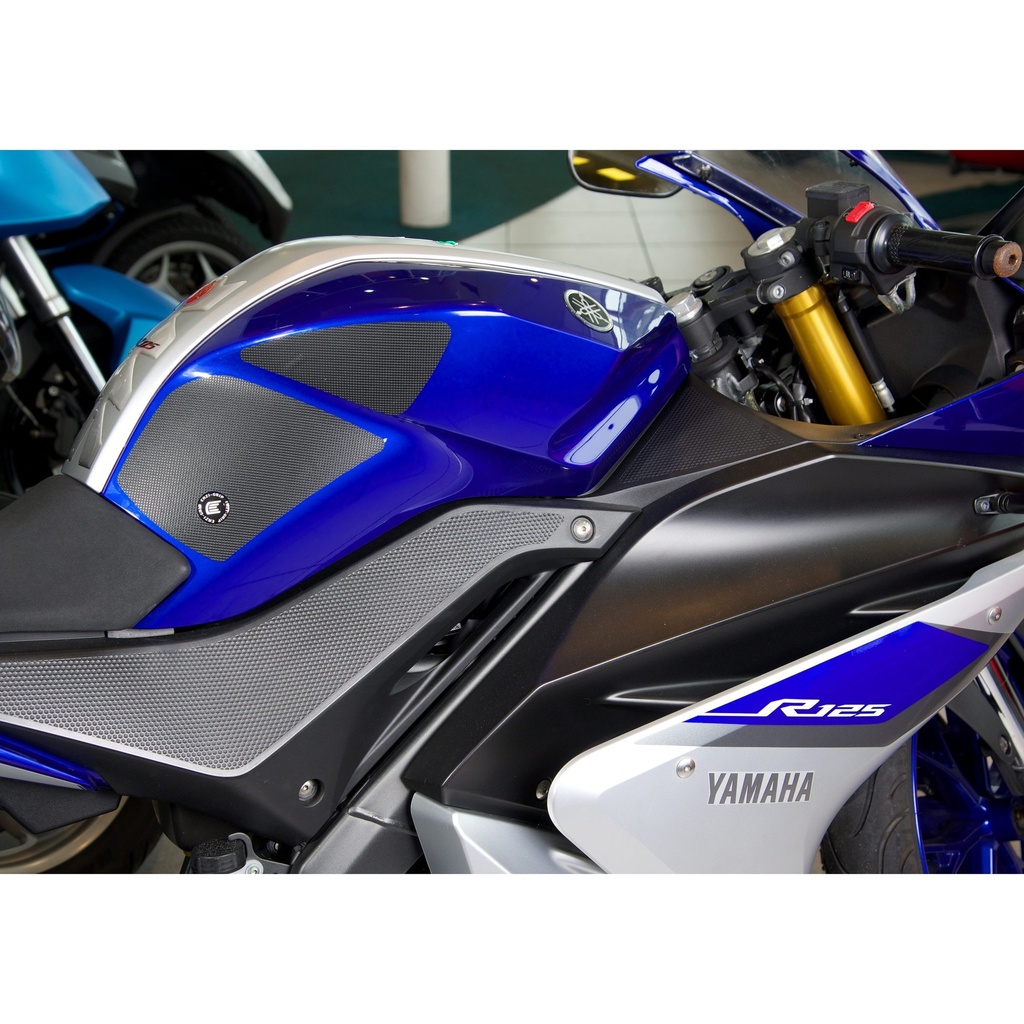 [EVO900BL] Eazi-Grip EVO Tank Grips for Yamaha YZF-R125, clear or black (Black) - image 1