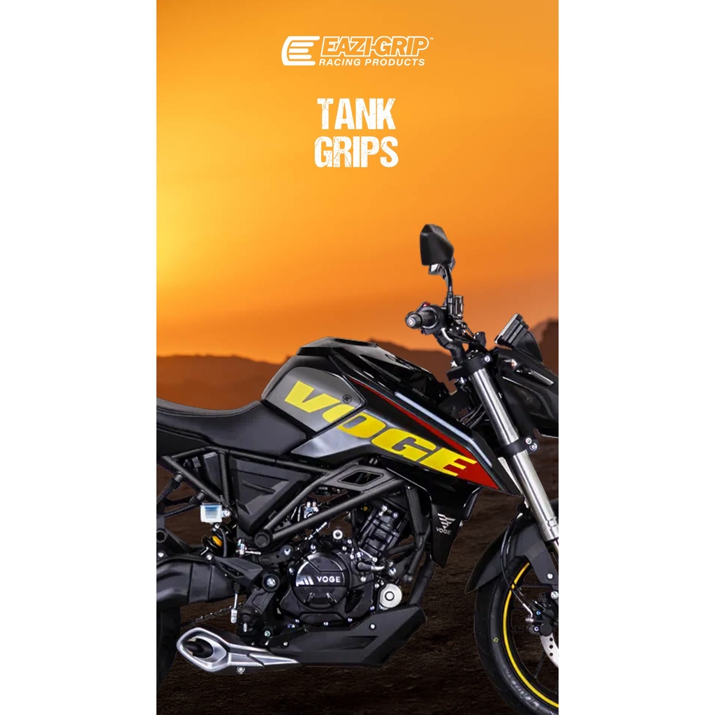 [EVOVOG005BL] Eazi-Grip EVO Tank Grips for VOGE R125 (Black) - image 1