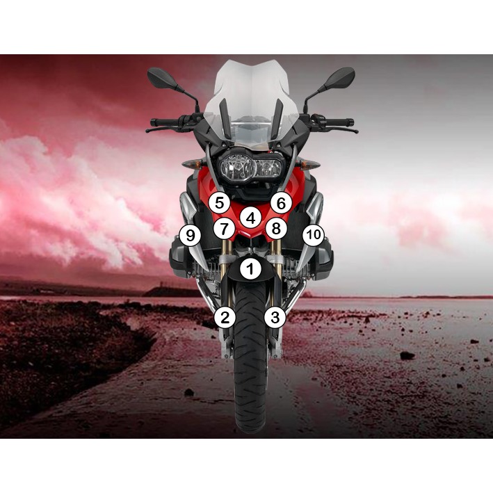 [GUARDBMW001] Eazi-Grip Paint Protection Film for BMW R1200GS, gloss or matte (Gloss)