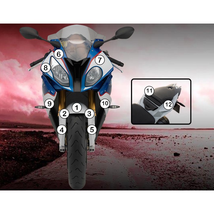 [GUARDBMW003] Eazi-Grip Paint Protection Film for BMW S1000RR, gloss or matte (Gloss)