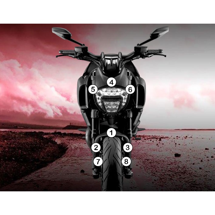 [GUARDDUC002] Eazi-Grip Paint Protection Film for Ducati Diavel, gloss or matte (Gloss)