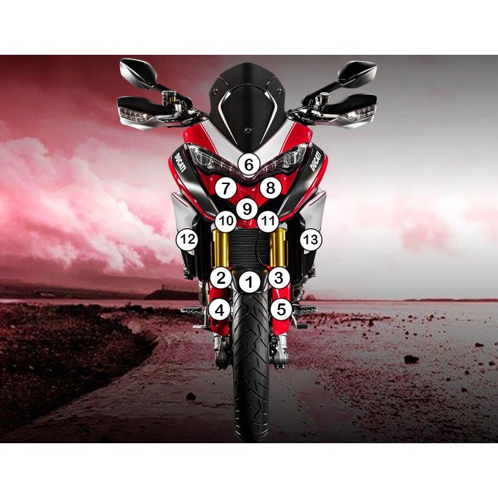 Eazi-Grip Paint Protection Film for Ducati Multistrada 1200, gloss or matte
