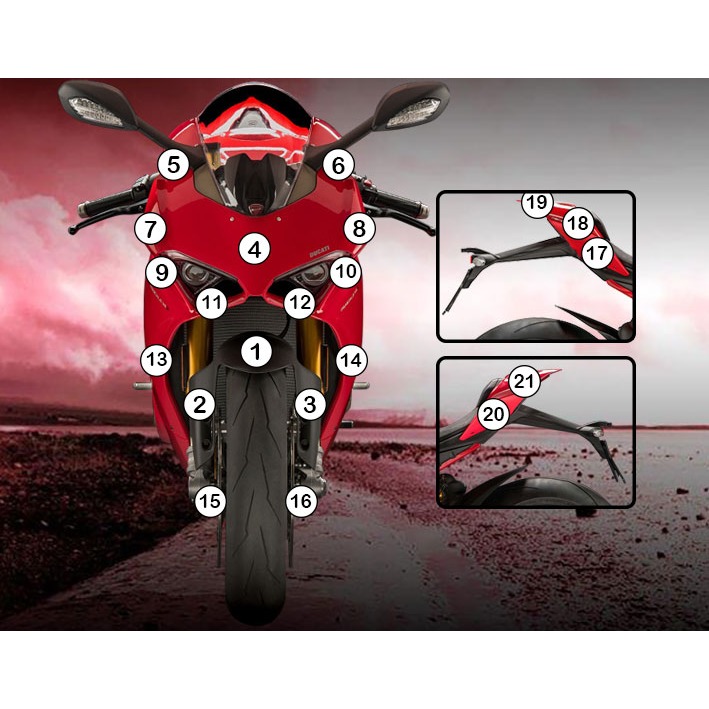 Eazi-Grip Paint Protection Film for Ducati Panigale V4, gloss or matte