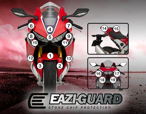 [GUARDHON006] Eazi-Grip Paint Protection Film for Honda CBR1000RR, gloss or matte (Gloss)
