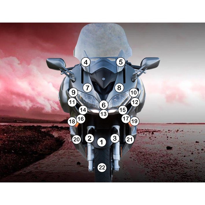 Eazi-Grip Paint Protection Film for Yamaha FJR1300A, gloss or matte