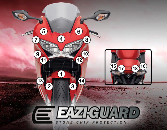 Eazi-Grip Paint Protection Film for Honda VFR800, gloss or matte