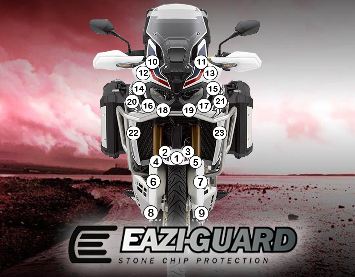 [GUARDHON009] Eazi-Grip Paint Protection Film for Honda Africa Twin, gloss or matte (Gloss)