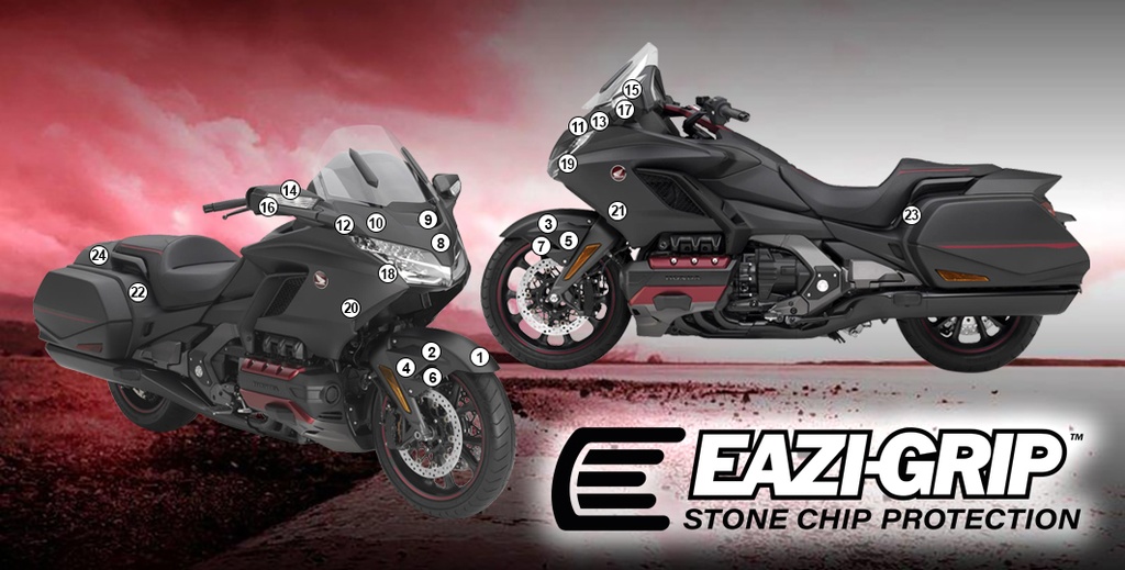 [GUARDHON015] Eazi-Grip Paint Protection Film for Honda Goldwing, gloss or matte (Gloss)