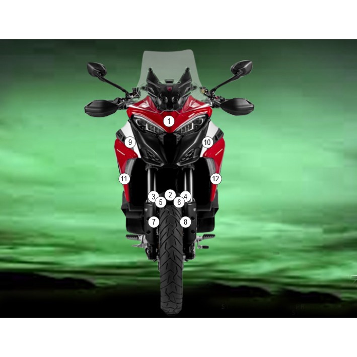 [GUARDDUC013] Eazi-Grip Paint Protection Film for Ducati Multistrada V4, gloss or matte (Gloss)