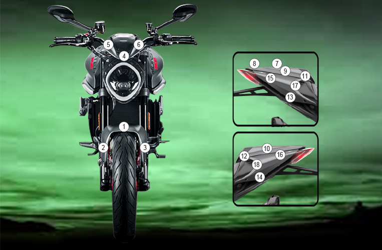 Eazi-Grip Paint Protection Film for Ducati Monster, gloss or matte